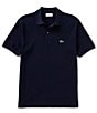 Color:Navy Blue - Image 1 - Big & Tall Solid Pique Short-Sleeve Polo Shirt