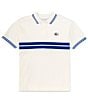 Color:Flour/Ladigue - Image 1 - Big & Tall Stripe Short Sleeve Polo Shirt