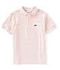 Color:Flamingo - Image 1 - Big Boys 8-16 Short Sleeve Pique Polo Shirt