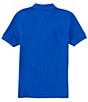 Color:Cobalt - Image 2 - Big Boys 8-16 Short Sleeve Pique Polo Shirt