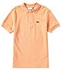 Color:Cina - Image 1 - Big Boys 8-16 Short Sleeve Pique Polo Shirt