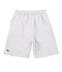 Color:Silver Chine - Image 1 - Big Boys 8-16 Pull-On Organic-Brushed Fleece Shorts