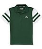 Color:Green/White - Image 1 - Big Boys 8-16 Short Sleeve Color Blocked Polo Shirt