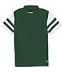 Color:Green/White - Image 2 - Big Boys 8-16 Short Sleeve Color Blocked Polo Shirt