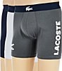Lacoste Big Croc 5#double; Inseam Boxer Briefs 3-Pack - Image 2