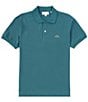 Color:Hydro - Image 1 - Classic Pique Short Sleeve Polo Shirt