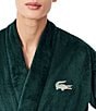 Lacoste Embroidered Logo Plush Robe - Image 3