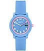 Color:Light Blue - Image 1 - Kid's 12.12 Three-Hand Light Blue Silicone Strap Watch