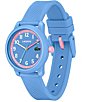 Color:Light Blue - Image 2 - Kid's 12.12 Three-Hand Light Blue Silicone Strap Watch