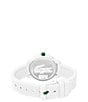 Lacoste Kid's 12.12 Three-Hand Light Silicone Strap Watch, Color:White - Image 3