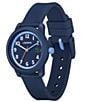 Color:Navy - Image 2 - Kid's 12.12 Three-Hand Light Navy Silicone Strap Watch