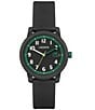 Lacoste Kid's 12.12 Three-Hand Light Silicone Strap Watch, Color:Black - Image 1