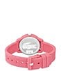 Color:Pink - Image 3 - Kid's 12.12 Three-Hand Pink Silicone Strap Watch