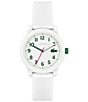 Color:White - Image 1 - Kid's 12.12 Three-Hand White Silicone Strap Watch