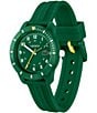 Color:Green - Image 2 - Kids Mini Tennis Green Silicone Strap Watch