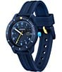 Color:Navy - Image 2 - Kids Mini Tennis Navy Silicone Strap Watch