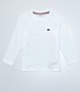 Color:White - Image 1 - Little Boys 2T-6T Long-Sleeve Jersey Tee