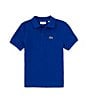 Color:Cobalt - Image 1 - Little Boys 2T-6T Short Sleeve Pique Polo Shirt