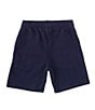 Color:Navy Blue - Image 2 - Little Boys 2T-6T Pull-On Organic-Brushed-Fleece Shorts