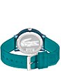 Color:Blue - Image 3 - Men's 12.12 Analog Blue Silicone Strap Watch