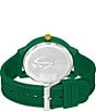 Color:Green - Image 3 - Men's 12.12 Hero Analog Green Silicone Strap Watch
