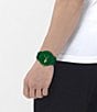 Color:Green - Image 4 - Men's 12.12 Hero Analog Green Silicone Strap Watch