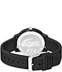 Color:Black - Image 3 - Men's 12.12 Quartz Analog Black Silicone Watch