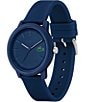 Color:Blue - Image 2 - Men's 12.12 Quartz Analog Blue Silicone Watch