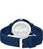Color:Blue - Image 3 - Men's 12.12 Quartz Analog Blue Silicone Watch