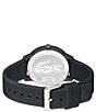 Color:Dark Grey - Image 3 - Men's 12.12 Quartz Analog Dark Grey Silicone Strap Watch