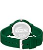 Color:Green - Image 3 - Men's 12.12 Quartz Analog Green Silicone Watch
