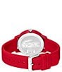 Color:Red - Image 3 - Men's 12.12 Quartz Analog Red Silicone Watch