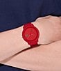 Color:Red - Image 4 - Men's 12.12 Quartz Analog Red Silicone Watch