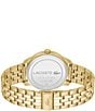 Color:Gold - Image 3 - Men's 42mm Lisbon Three Hand Gold Tone Stainless Steel Bracelet Watch