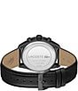 Color:Black - Image 3 - Men's 42mm Vancouver Chronograph Black Leather Strap Watch