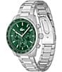 Color:Silver - Image 2 - Men's 42mm Vancouver Chronograph Stainless Steel Bracelet Watch
