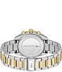 Color:Two Tone - Image 3 - Men's 42mm Vancouver Chronograph Two Tone Stainless Steel Bracelet Watch