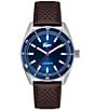 Lacoste Men's Boston Analog Leather Strap Watch - Image 1