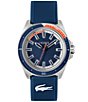 Lacoste Men's Capbreton Three Hand Navy Silicone Strap Watch - Image 1