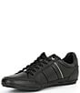 Color:Black/Black - Image 4 - Men's Chaymon Leather Sneakers