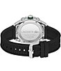 Color:Black - Image 2 - Men's Chronograph Tiebreaker Black Silicone Strap Watch