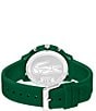 Color:Green - Image 2 - Men's L 12.12. Chronograph Green Silicone Strap Watch