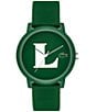 Lacoste Men's L.12.12 Three Hand Green Silicone Strap Watch - Image 1
