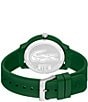 Lacoste Men's L.12.12 Three Hand Green Silicone Strap Watch - Image 2