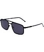 Color:Matte Black - Image 1 - Men's L255S 56mm Square Sunglasses