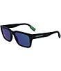 Color:Matte Black - Image 1 - Men's L6004S 55mm Matte Rectangle Sunglasses