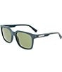 Lacoste Men's L967S 55mm Square Sunglasses, Color:Matte Blue - Image 1
