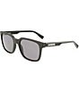 Color:Matte Black - Image 1 - Men's L967S 55mm Square Sunglasses