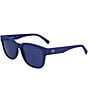 Color:Matte Blue - Image 1 - Men's L982S 53mm Rectangle Sunglasses