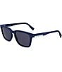 Color:Matte Blue - Image 1 - Men's L987S 53mm Rectangle Sunglasses